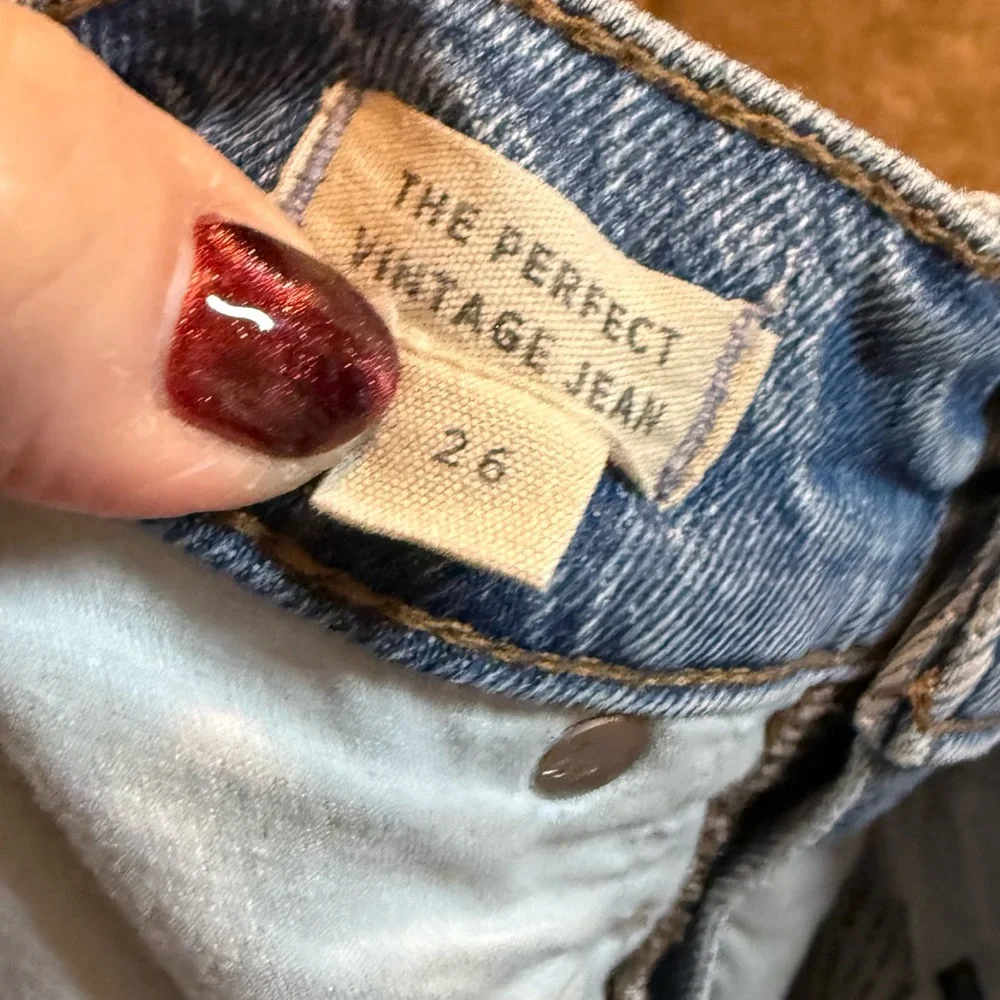 Madewell The Perfect Vintage Jeans Blue Denim Size 26
